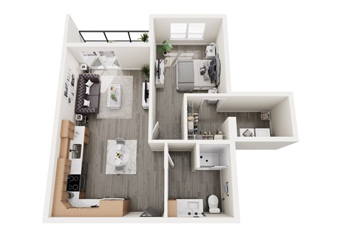 Livia Floor Plan at Unite Apartments, Fargo, North Dakota